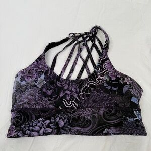 Lululemon Free To Be Moved Bra Purple Multi Size 10